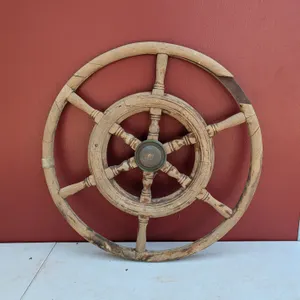 Antique Wooden Ship Wheel