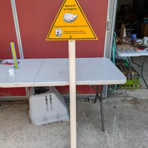 Research in Progress Oyster Sign