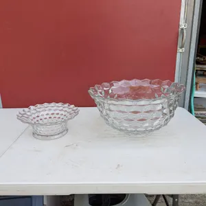 Two Glass Serving Bowls