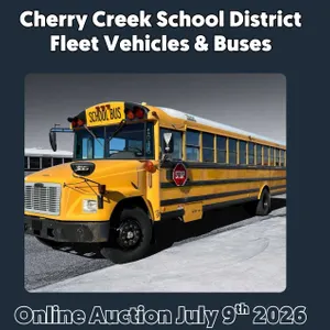 Don't Miss Out on the Cherry Creek School District Fleet Vehicles & Buses Auction