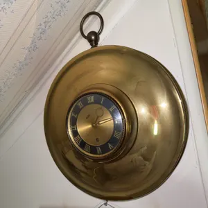 Rare Antique Aristocrat Co. German 8-Day Brass Wall Clock