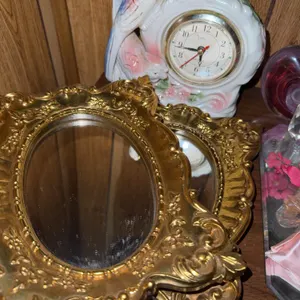 Framed Mirrors & Clock