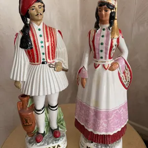 Metaxa decanters - Greek figures -rare!