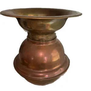 Antique brass spittoon