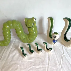 WBNS / Irwin Johnson ‘Early Bird’ radio show - collectible ceramic worms