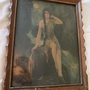 Vintage/antique framed print – Indian Love Call by RELYEA