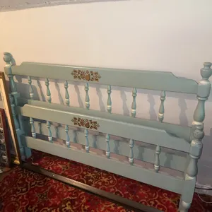 Unusual French provincial full-size bed