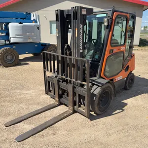Doosan D30S-5 5,300lb. Diesel Forklift w/ Enclosed Cab, Heater *Cannot be removed until Wednesday Ju