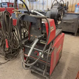 Lincoln Electric CV-305 Welder w/ Lincoln Electric LF-72 Wire Feeder, Cart, Cables, etc.