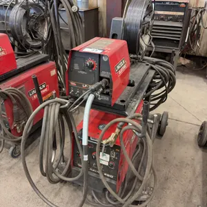 Lincoln Electric CV-305 Welder w/ Lincoln Electric LF-72 Wire Feeder, Cart, Cables, Etc.