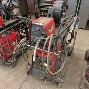 Lincoln Electric FlexTec 450 Welder w/ Lincoln Electric LF-72 Wire Feeder, Cart, Torch, Cables, Etc.