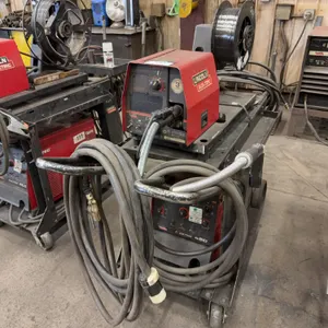 Lincoln Electric FlexTec 450 Welder w/ Lincoln Electric LF-72 Wire Feeder, Cart, Torch, Cables, Etc.