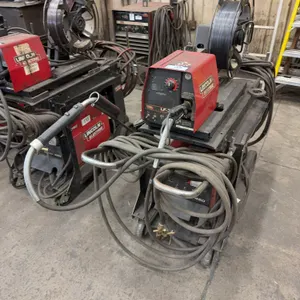 Lincoln Electric FlexTec 450 Welder w/ Lincoln Electric LF-72 Wire Feeder, Cart, Torch, Cables, Etc.