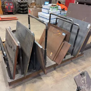 41” X 96” Plate Rack w/ Asst. Plate Steel