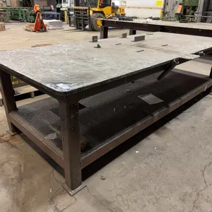 59” X 126” X 35” Steel 2-Tier Welding Table