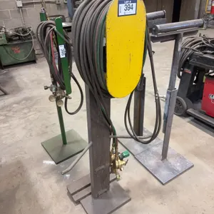 Oxy/Acetylene Line w/ Gauges, Steel Stand, etc.