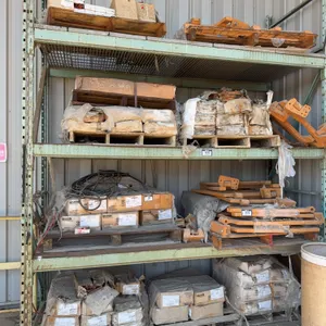 Lot of (8) Pallets of Asst. Nelson Stud Welding Ferrules, Studs, etc. *Saftey Gates and Pallet Rack