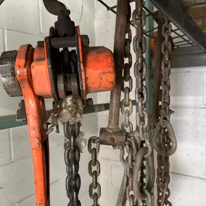 1 1/2 TON CHAIN FALL, MISC CHAINS, FIRE HYDRANT LIFTERS