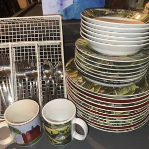 David Carter Brown Dinnerware and Flatware Set