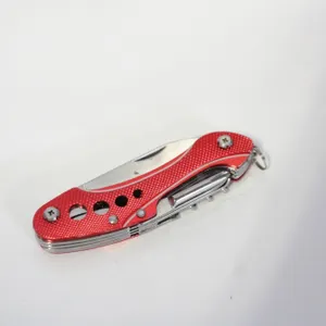 RED MULTITOOL FOLDING POCKET KNIFE