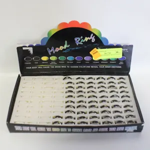 TRAY OF 62 DOLPHIN MOOD RINGS