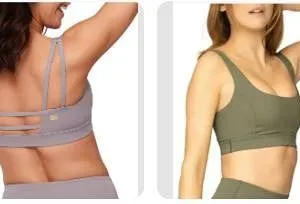 Aurum Sports Bra 2-Pack, XL, Square Neck
