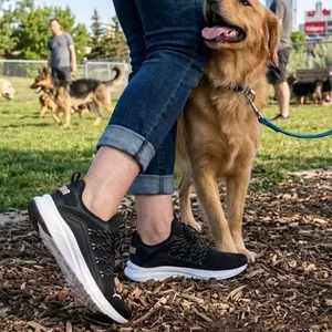 PUMA Black Mesh Athletic Sneakers