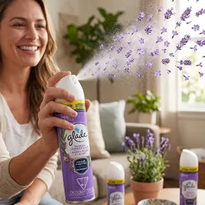 Glade Tranquil Lavender & Aloe Aerosol 12x235g