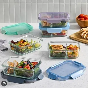 Ello 10 Piece Divided Glass Food Storage Set