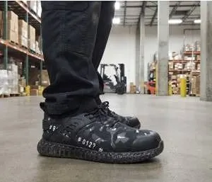 Indestructible STEEL TOEÂ  Black Camouflage WORK SHOES Size 45 (11)