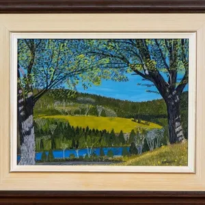 RORY NELSON "MOLLY'S POND" ACRYLIC ON CANVAS