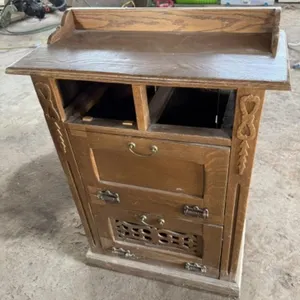 Vintage Wood Pot Cupboard