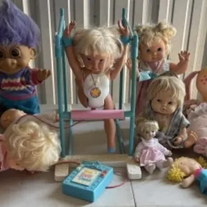 Vintage Little Girl Toys & Dolls