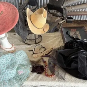 Vintage Hats, Necklaces, Hat Rack,
