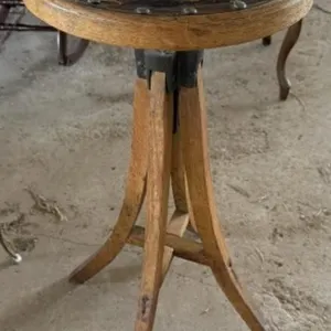 Vintage Industrial Adjustable Stool
