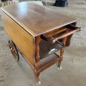 Vintage Drop Leaf Serving Cart