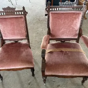 2 Vintage Victorian Style Occasional Chairs