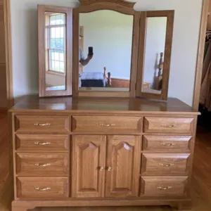 Solid Oak Lowboy Dresser