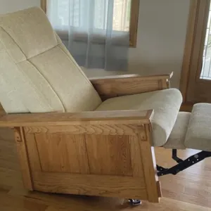 Oak Mission Rocker Recliner
