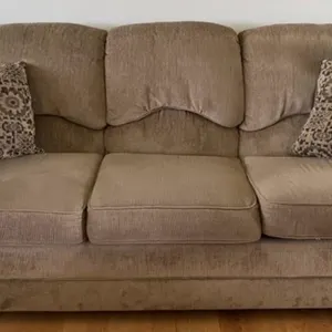 3 Cushion Sofa with Throw Pillows