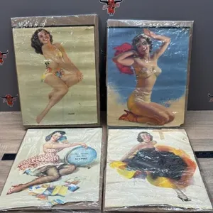 4 Asst. Pin-Up Girls, 11�W x 14�H Posters.