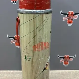Vintage Flying Fish Lure Thermos. Damaged Cup.