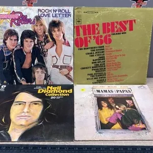 4 Asst. Records - Neil Diamond, Bay City Rollers,