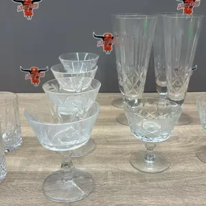12 Piece Asst. Crystals Glasses. *NO SHIPPING