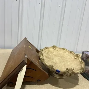 Wooden Wall Shelf & Fruit Bowl