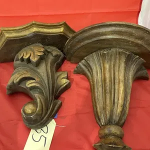 2 - Wooden Wall Mount Shelves
