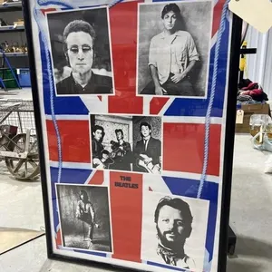 Framed Beatles Poster 25"x37"