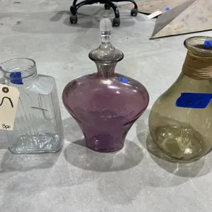 3 Pcs - Glass Juice Jar - Decanter w/Stopper