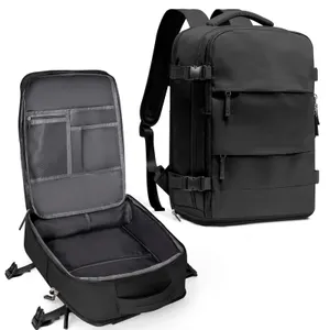Coowoz 25L Travel Backpack Black Waterproof
