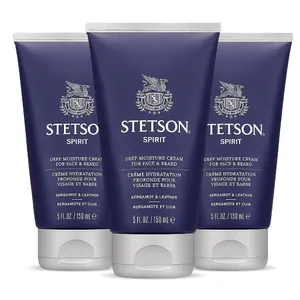 Stetson Face  Beard Moisturizer 5 oz 3 Pack